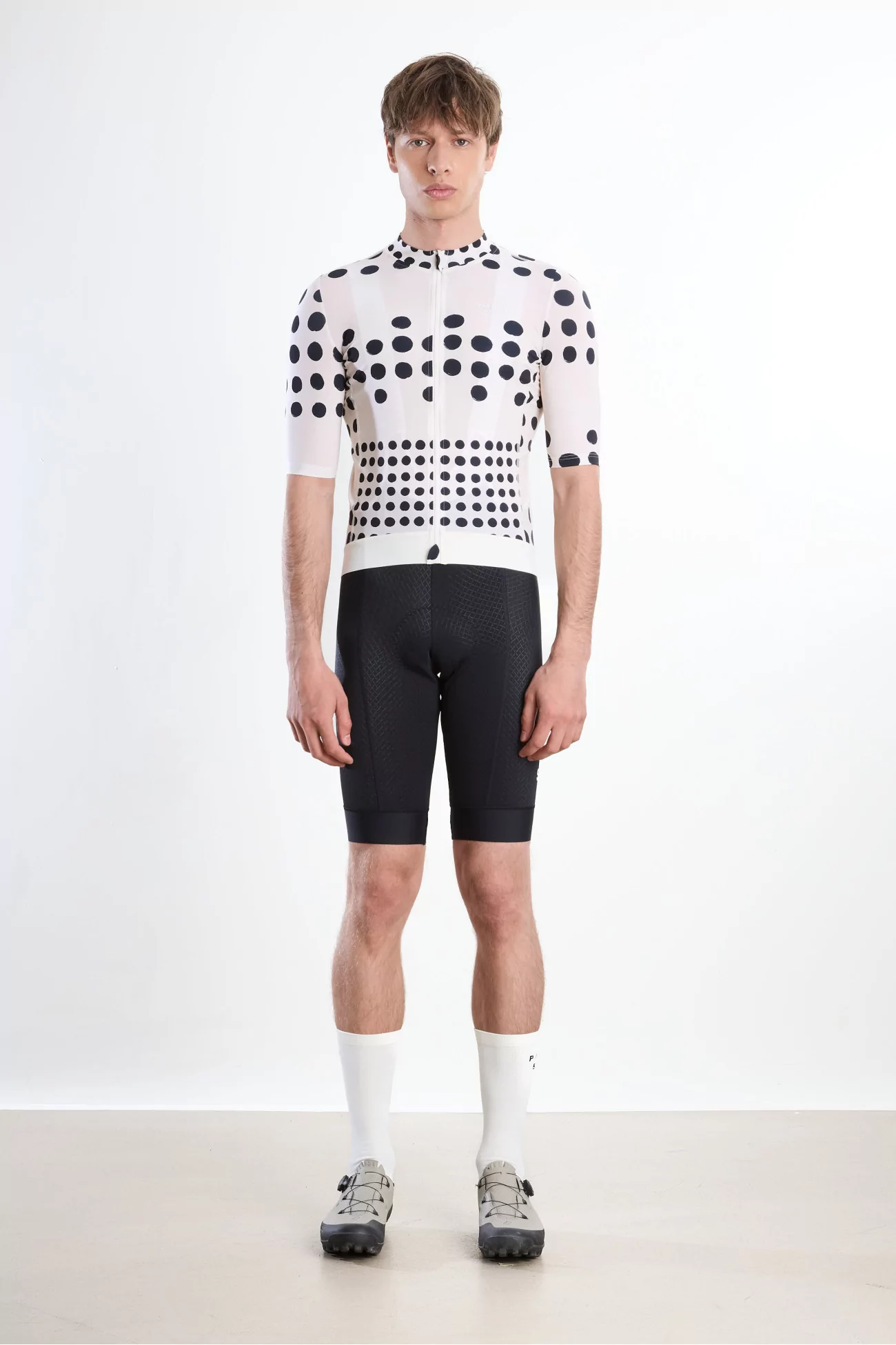 Essential Cycling Jersey – Dot Off White | Centre Commercial